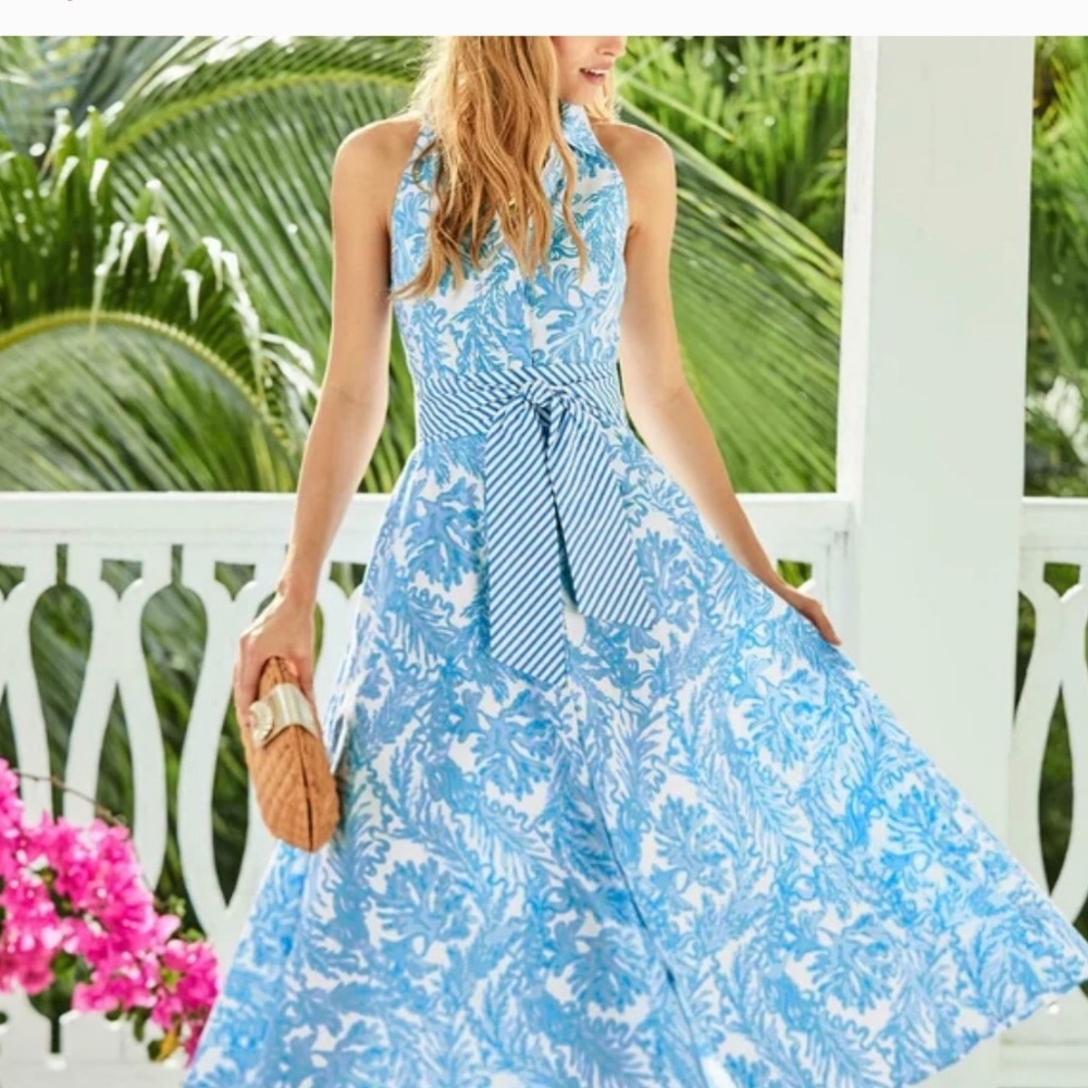 Lilly Pulitzer Chrisella Stretch midi Shirtdress